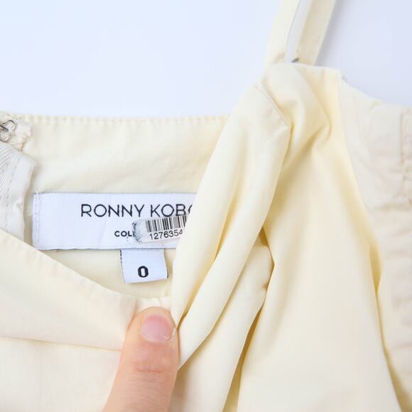 Ronny Kobo Collective Yellow Corset Midi Dress Size 0 - Picture 5 of 9